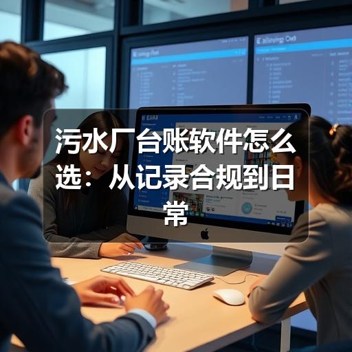 污水厂台账软件怎么选：从记录合规到日常管理的实用指南