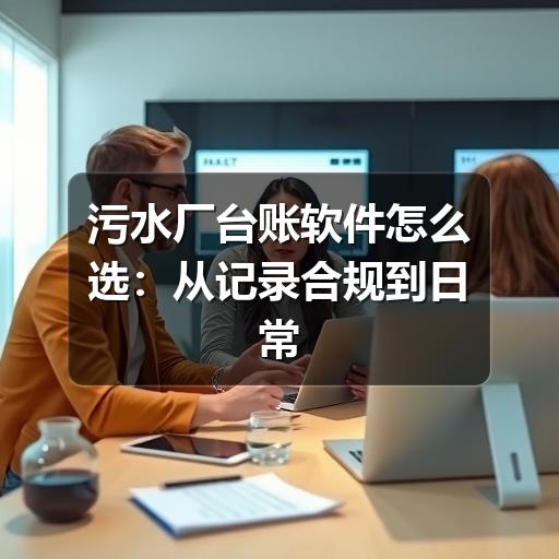 污水厂台账软件怎么选:从记录合规到日常管理的实用指南