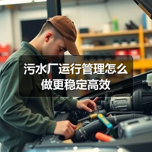 污水厂运行管理怎么做更稳定高效