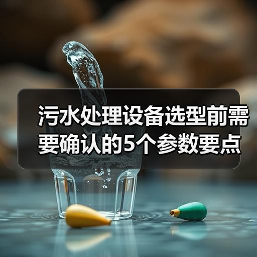 污水处理设备选型前需要确认的5个参数要点