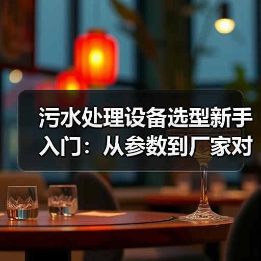 污水处理设备选型新手入门：从参数到厂家对比的实操思路