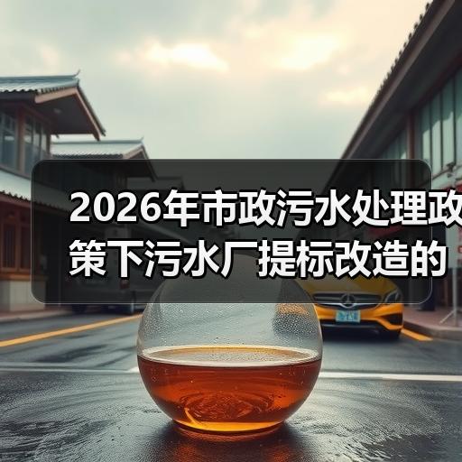 2026年市政污水处理政策下污水厂提标改造的合规要点解析