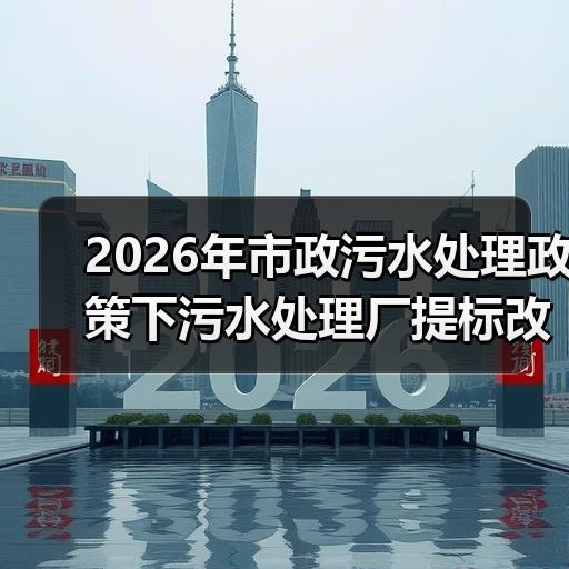 2026年市政污水处理政策下污水处理厂提标改造的合规要点解析